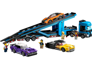 Lego Car Transporter  Truck With  sports Cars (60408)