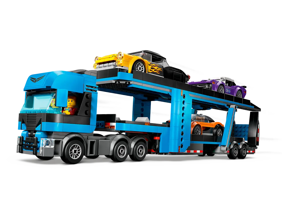 Lego Car Transporter  Truck With  sports Cars (60408)