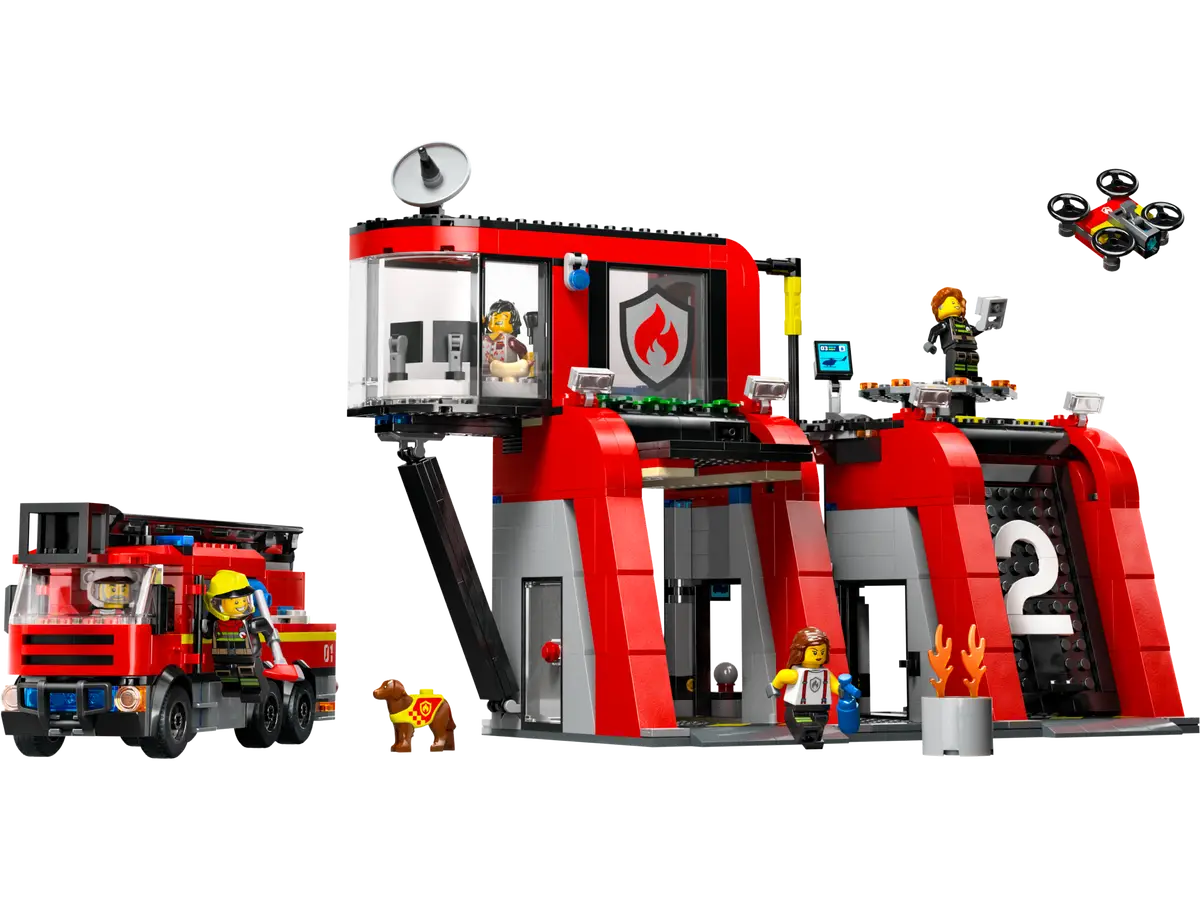 Lego City Fire Station with Fire Truck (60414)