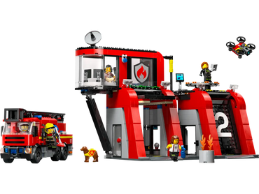 Lego City Fire Station with Fire Truck (60414)