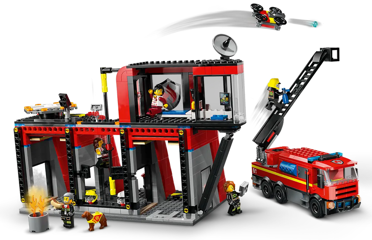 Lego City Fire Station with Fire Truck (60414)