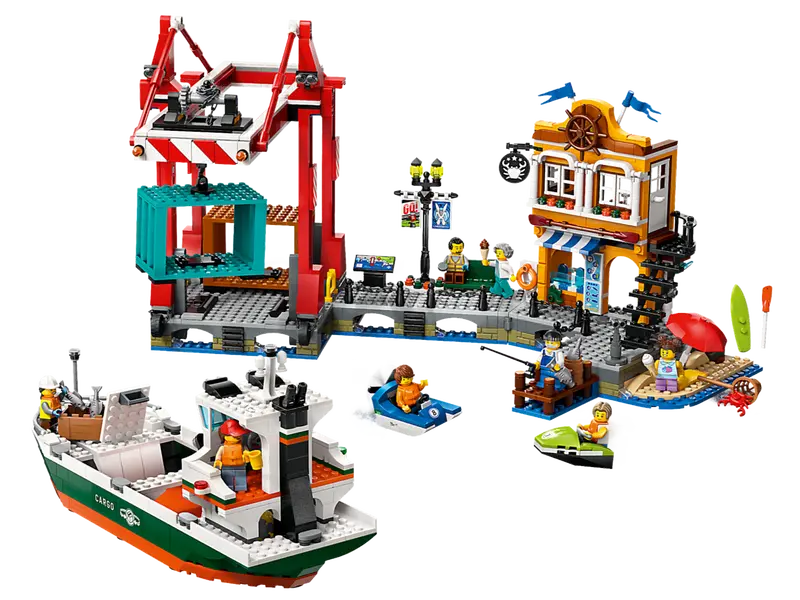 Lego City Seaside Harbor with Cargo Ship