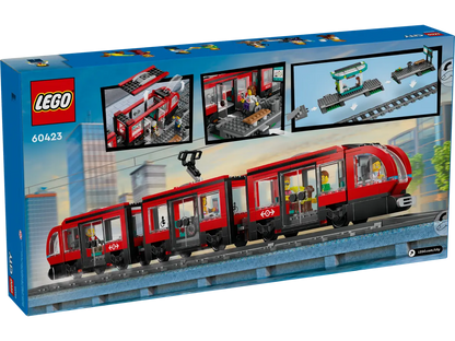 Lego City Downtown Streetcar and Station (60423)