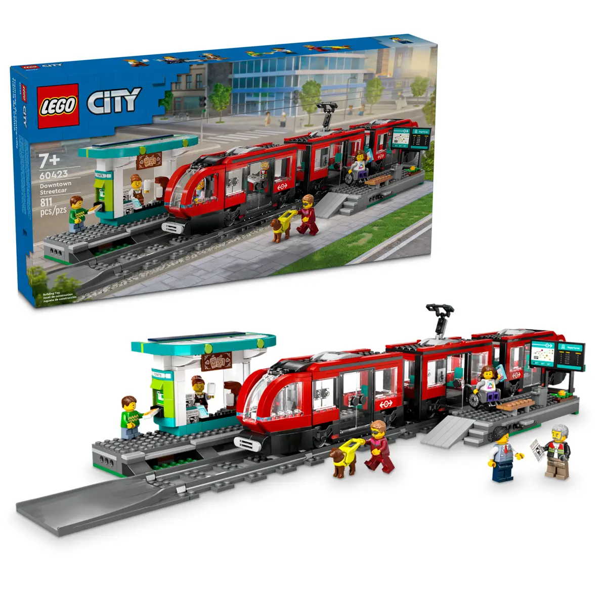 Lego City Downtown Streetcar and Station (60423)