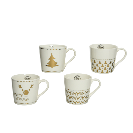 Mug porcelain -1pc- 13.5 cm (KAEMINGK)