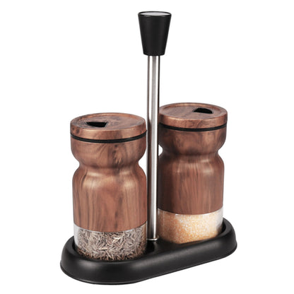 2-Pieces Glass Salt & Pepper Jar High Quality Metal Lid 130ml