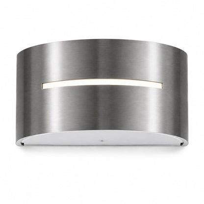 Philips myGarden Birdseye Outdoor LED Wall Light – Stainless Steel | 3W Integrated LED | IP44 | Warm White