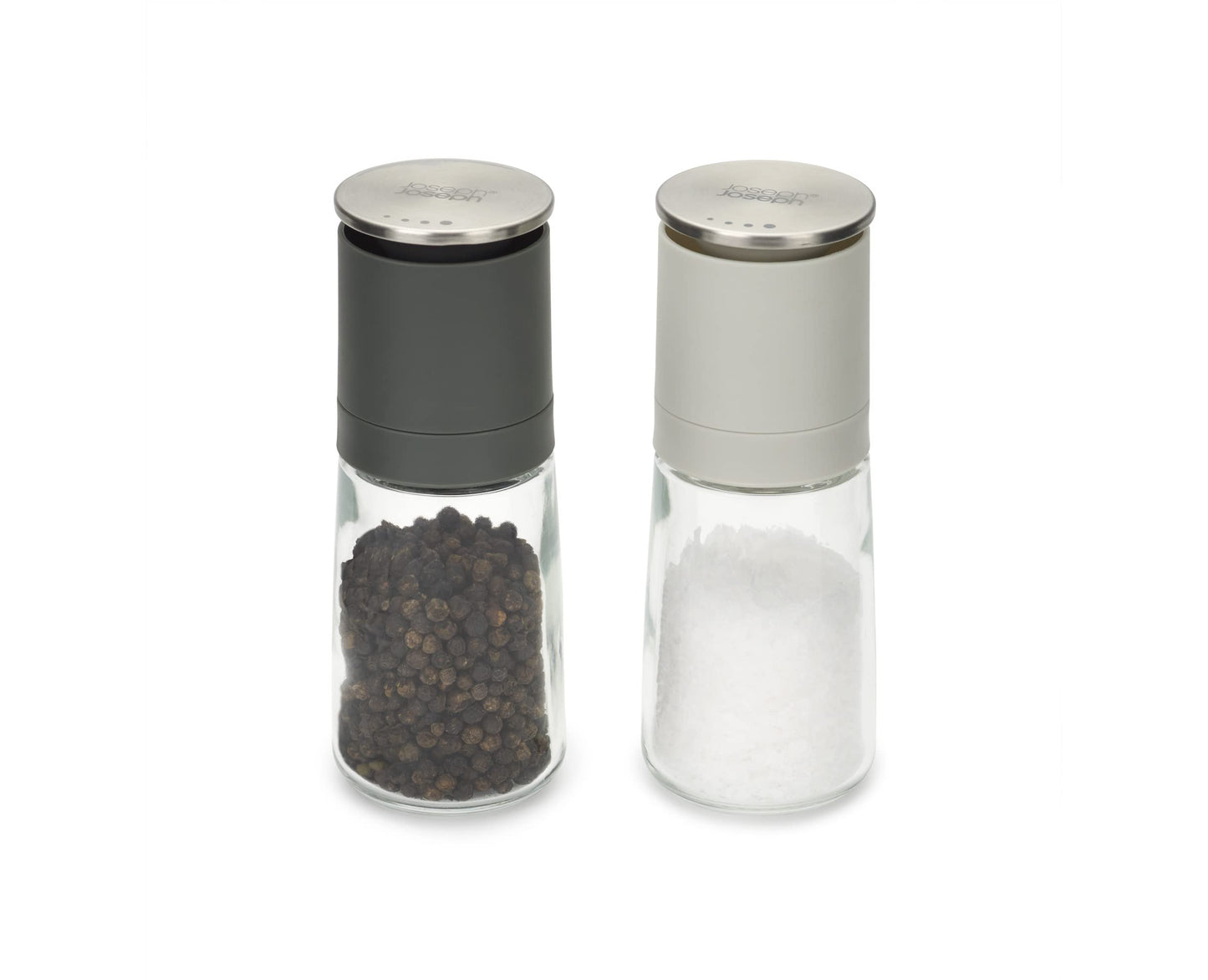 Salt and Pepper Grinder Set – Black/Grey By Joseph Joseph