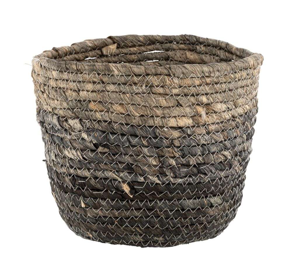Storage basket Mod. Coppitella Blue made of woven seagrass (by wenko)