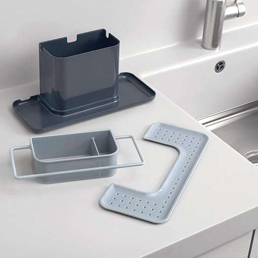 Joseph Joseph Caddy Kitchen Sink Area Organiser with Sponge Holder and Cloth Hanger