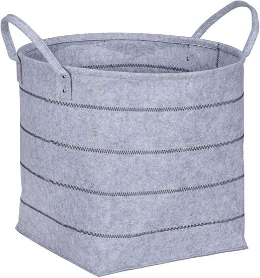 Felt storage basket Mod. Nella Grey, XL (By Wenko)