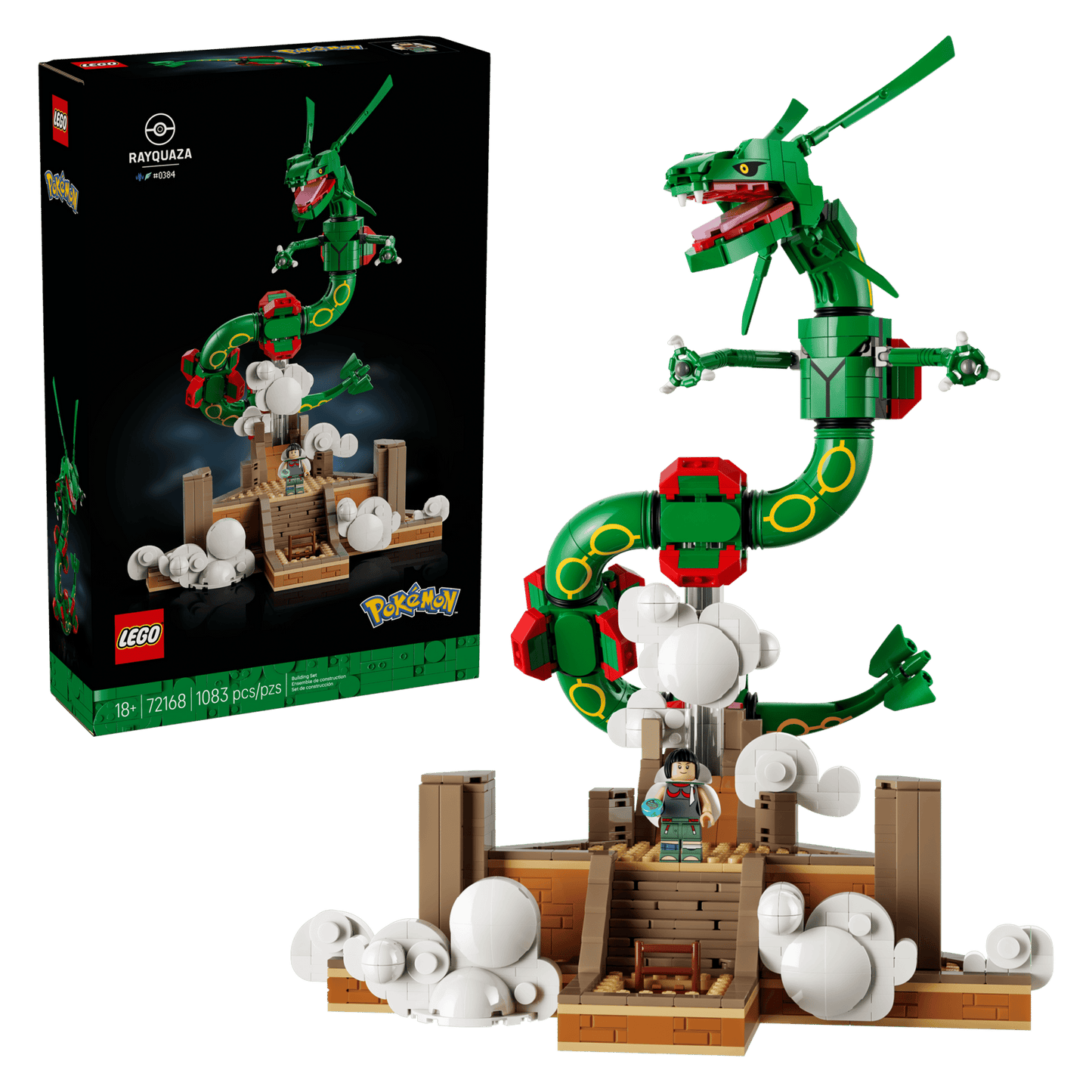 LEGO Pokémon - Rayquaza Collectible Building Set for Adult Fans - 72168