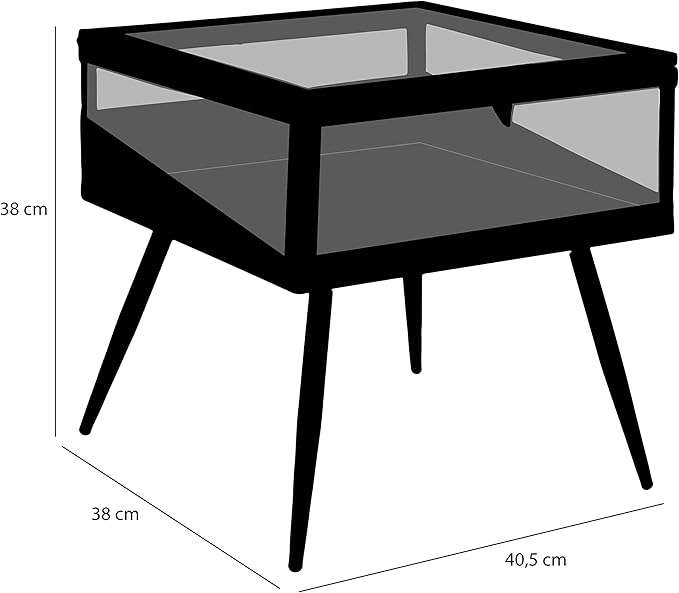 Kuno Decorations Glenn Side table/showcase-display table- H. 38 cm