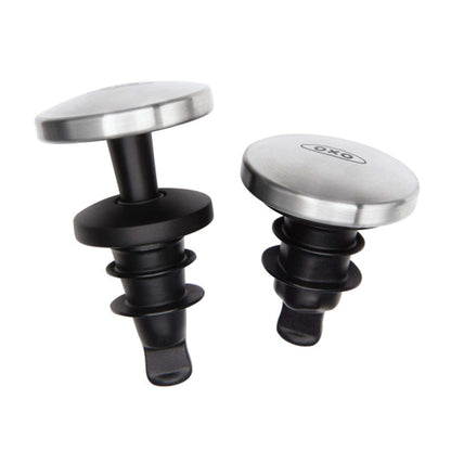 Steel Expanding Wine Stoppers, 2 Count by OXO
