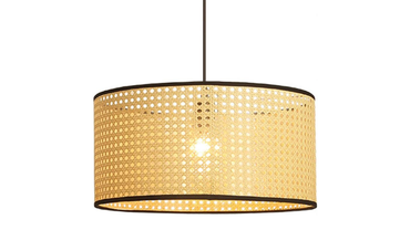 Nino Germany Lu Rattan Weave Beige Pendant Lamp