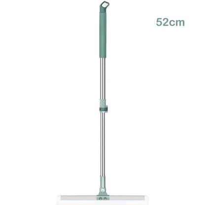 Silicone 3-in-1 Adjustable Indoor Broom Sweeper 180 Degree Rotatable Floor Wiper 52-cm