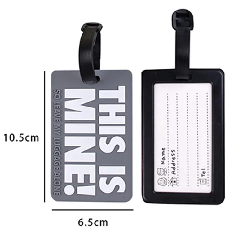 This Is Mine Silicone Travel Luggage Tags