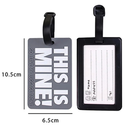 This Is Mine Silicone Travel Luggage Tags