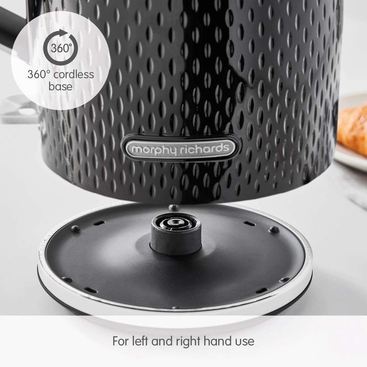 Verve Jug Kettle – Black -1.7L by Morphy Richards