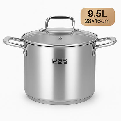 DSP CA002U-S01 Stainless, Die-Casting Non-Stick Casserole Set – 7 Pieces