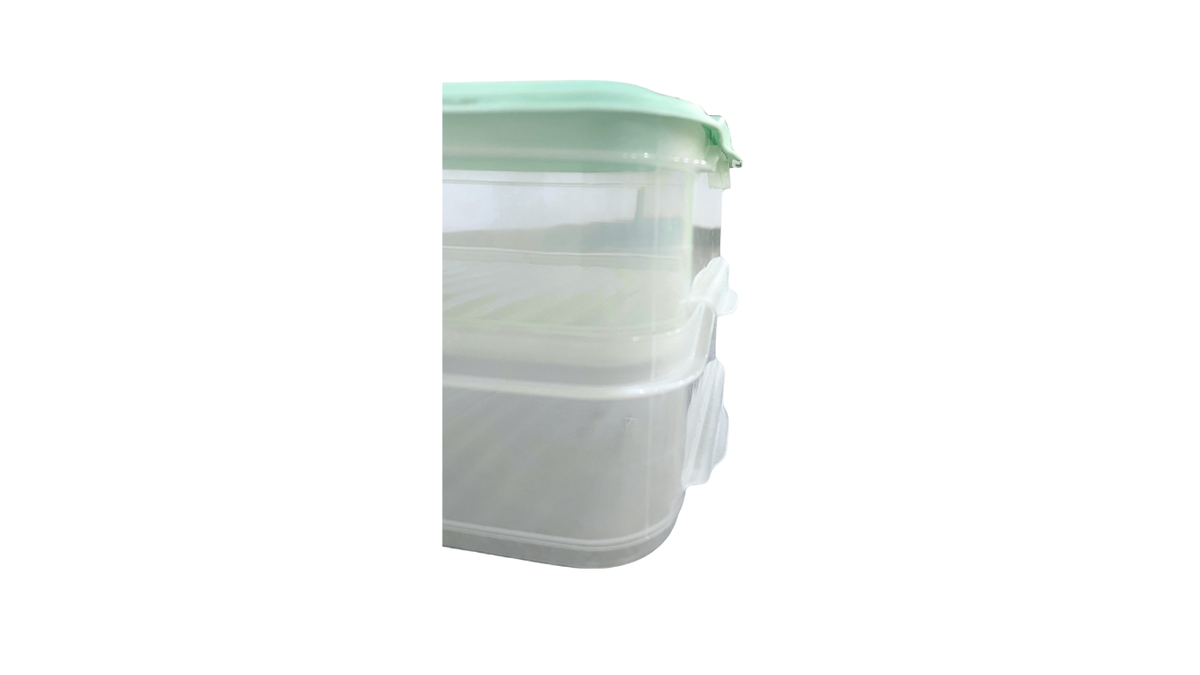 Stacking Food Storage Boxes, 2x 1.35L