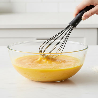 Premium Silicone Whisk Black Granite 32cm