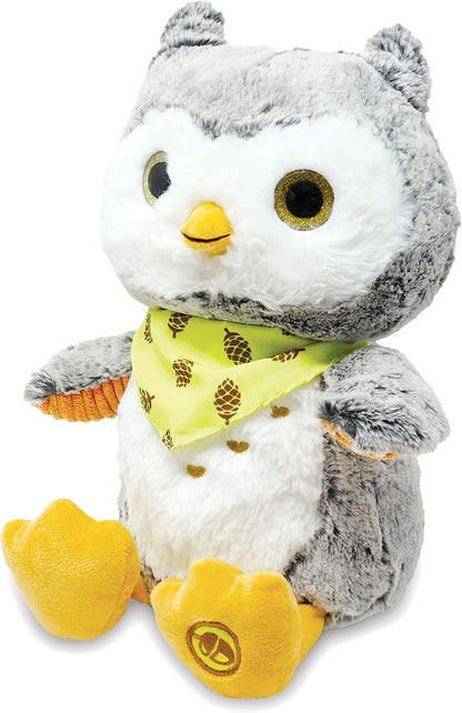 Animated Plush Owl: Educational Sound Guessing Game