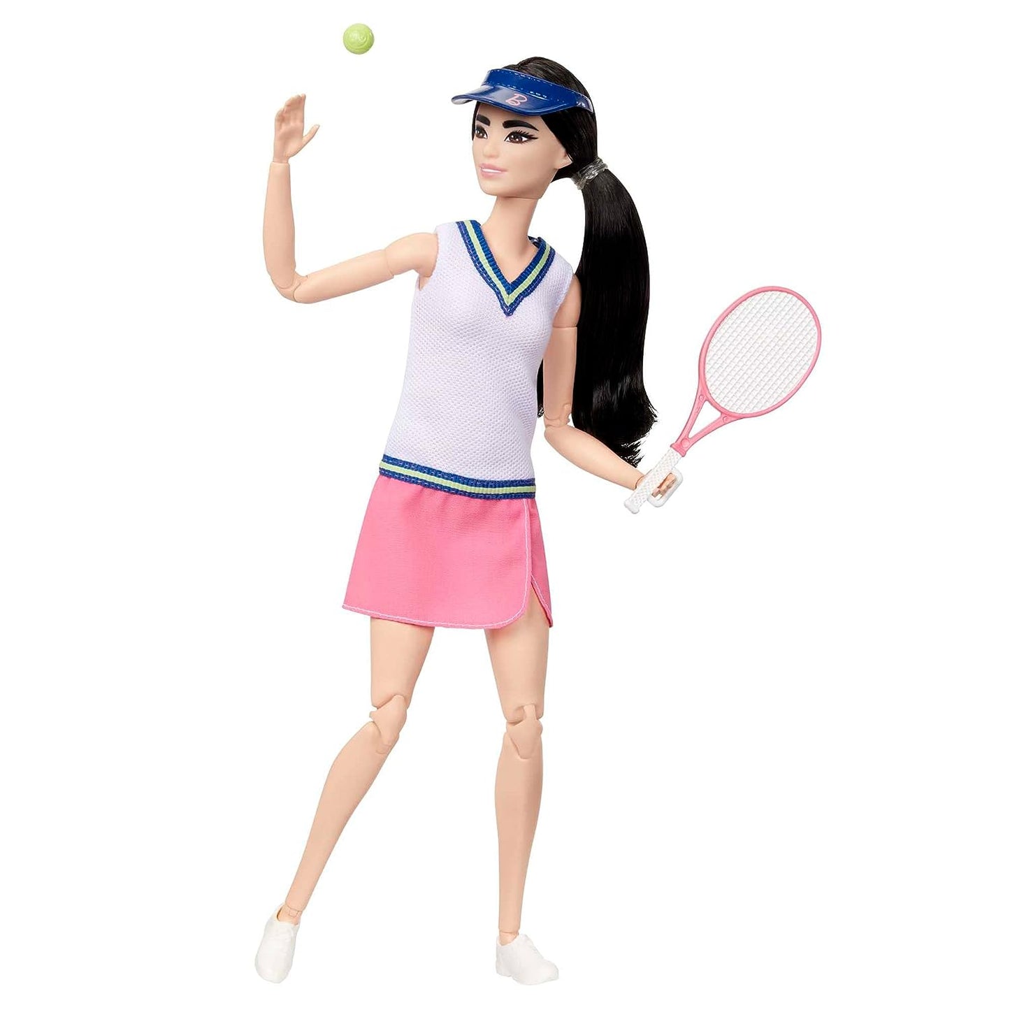 Tennis Player Doll with Racket and Ball