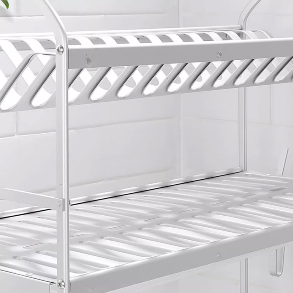 Binca Aluminum Large 2-Layer Dish Rack 62-cm