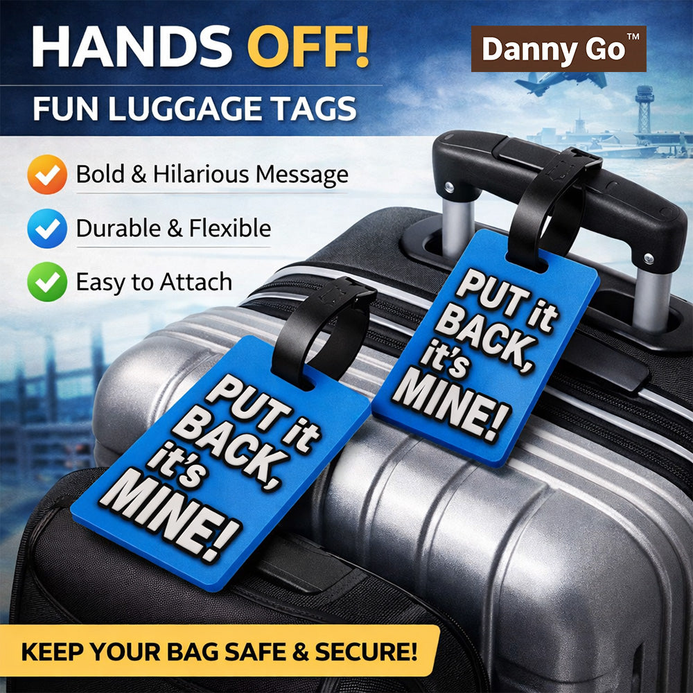 Danny Go Luggage Tag Set – 2 Pieces Blue