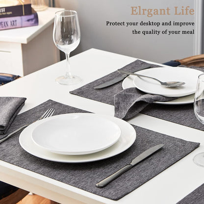 1-Piece Linen Style Thick Place Mats ( 46 x 32 cm )