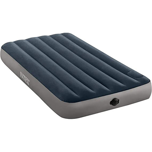 Intex Twin Dura-Beam Single-High Airbed W/ 2-Step Pump S21