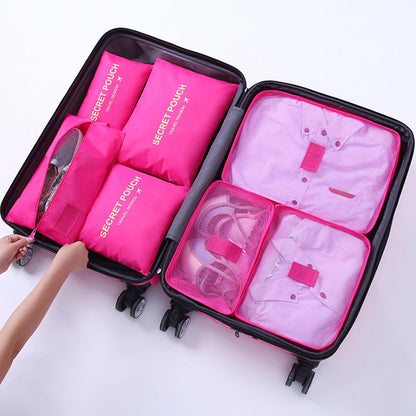 7-Pcs Travel Clothing Sorting And Storage Bag
