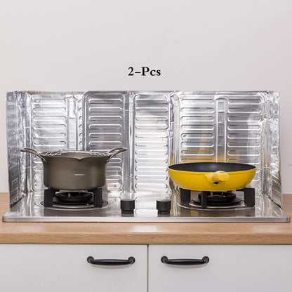 3-Sided Oil-Proof Aluminum Foil Splatter Guard 32.5x84cm