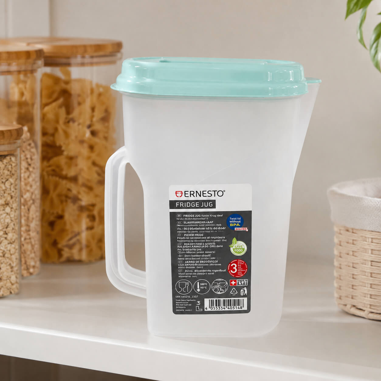 Ernesto Fridge Jug 2L – BPA-Free