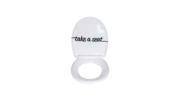 Wenko  Close Duroplast WC Seat with Modern Typography Design