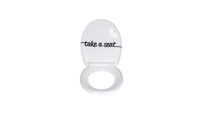 Wenko  Close Duroplast WC Seat with Modern Typography Design