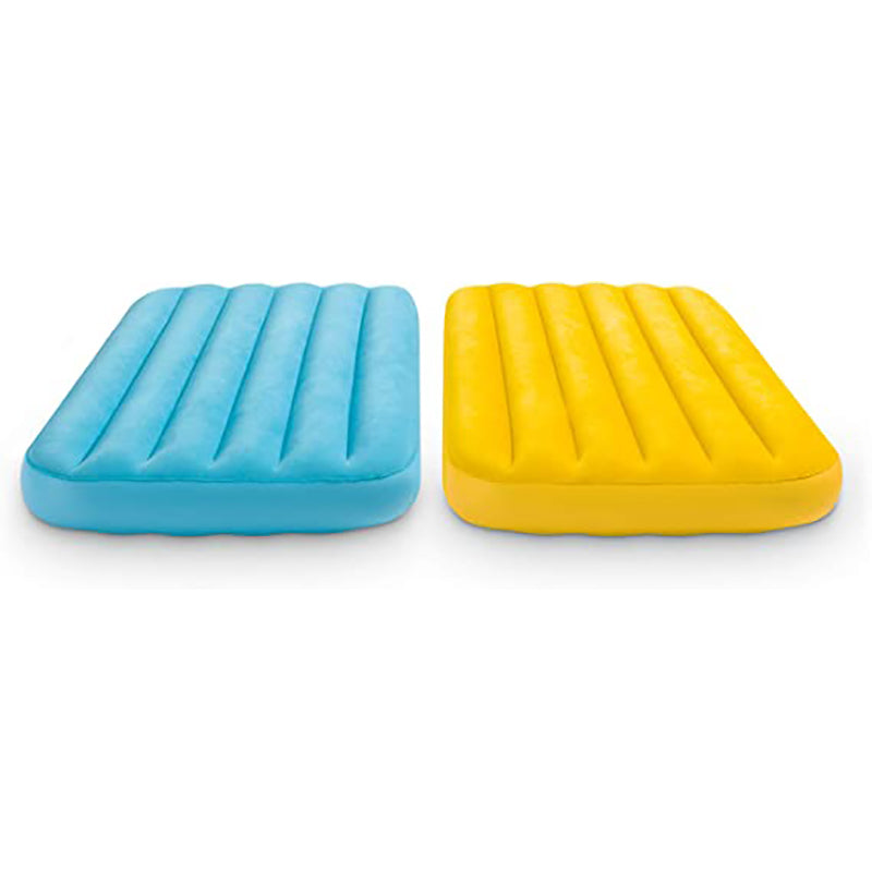 Intex Cozy Kidz Airbed Available in Yellow and blue 88X157X18Cm B/Y S20