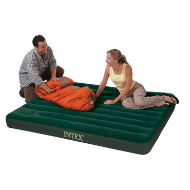 Intex Queen Downy Airbed W/ Foot Bip 1.52X2.03X22Cm S18