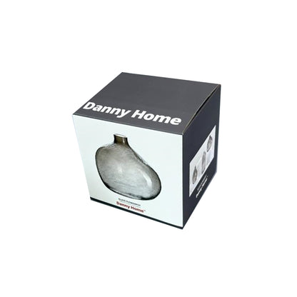 Danny Home Glass Plant Vase Grey 12-cm