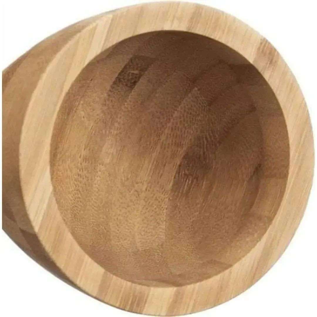 Bamboo Pestle & Mortar by Relaxdays