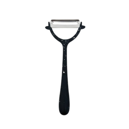 Stainless Steel Premium Vegetable Y-shaped Peeler With non-slip metal handle Black Granite