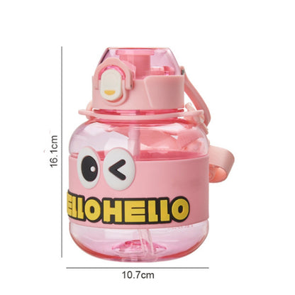 860ml Insulated Water Bottles with Straw, Adjustable Strap