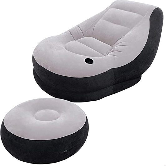 Intex Ultra Lounge 99X130X76Cm With Ottoman 64X28Cm S18