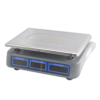40KG Stainless Steel Rechargeable Digital Pricing &amp; Weighing Scale With 3-LCD Display