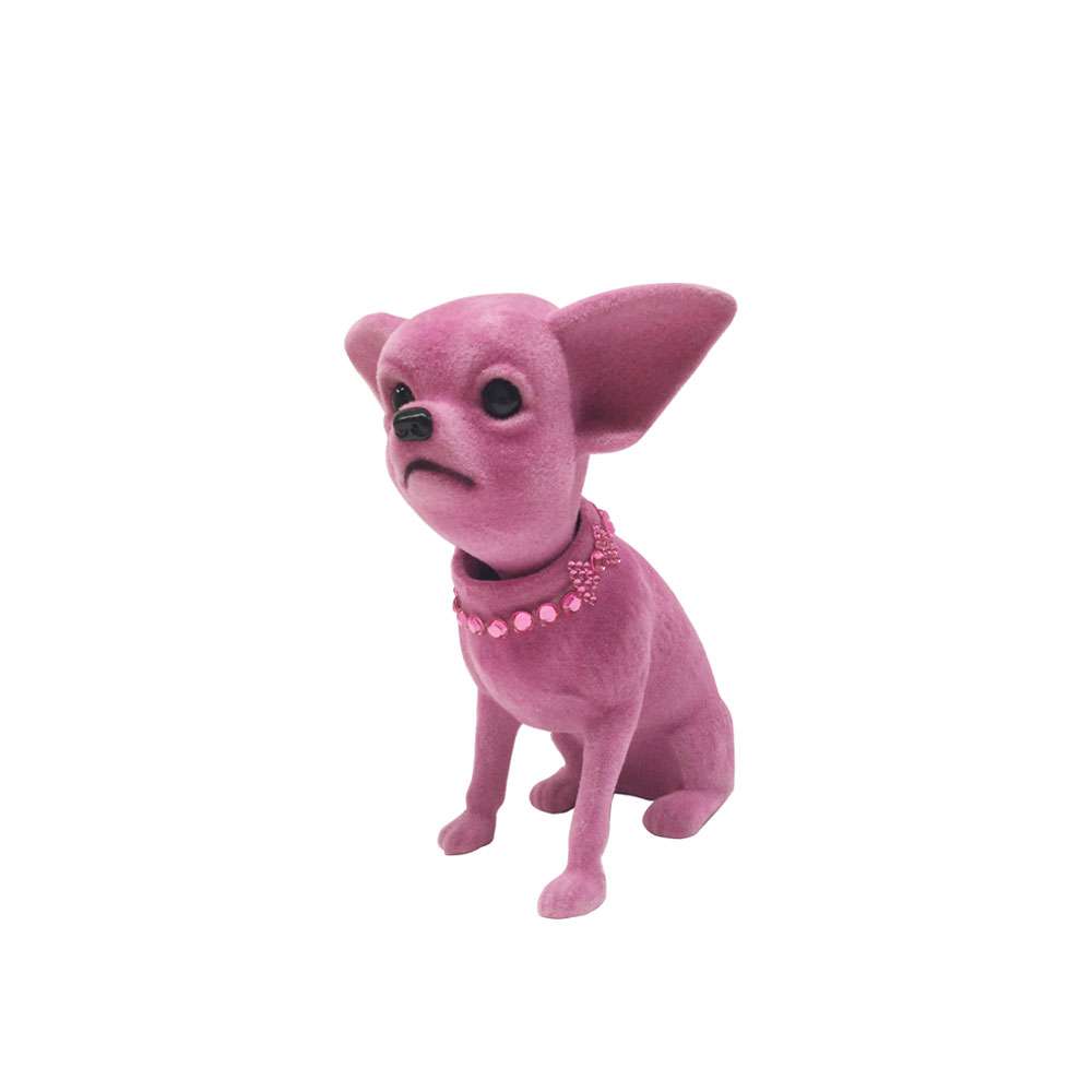 Nodding Figurine Chihuahua pink By Kare Design