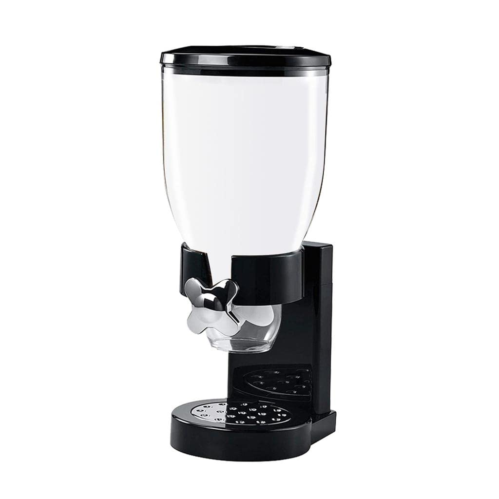 Single Cereal & Dry Food Dispenser Black