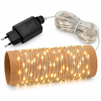 Noël Angel Hair 120 Micro LED Christmas Lights – Warm White, 6 m Description