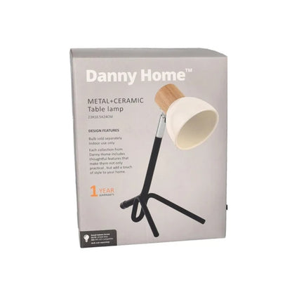 Danny Home Metal Ceramic Table Lamp 24-cm