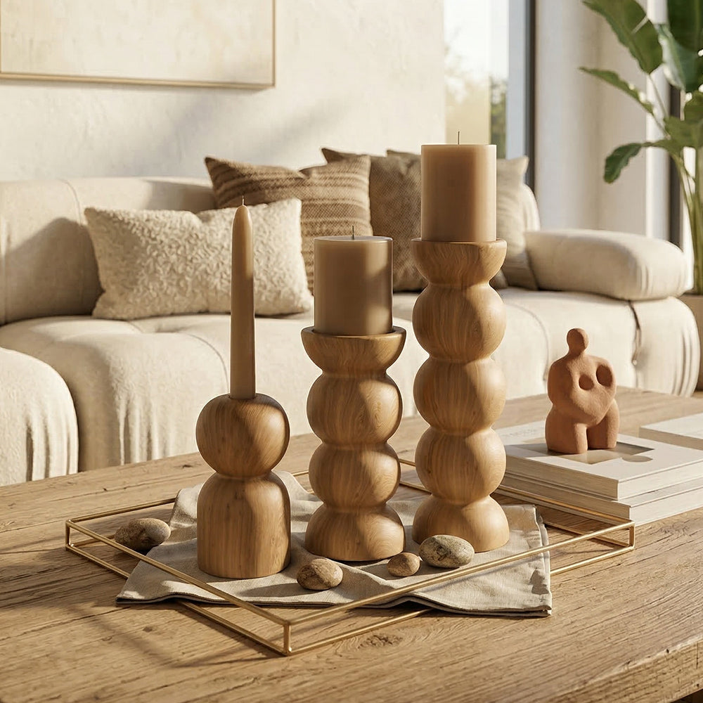 Danny Home Ceramic Candle Holder 25cm ( Candle Not Included )